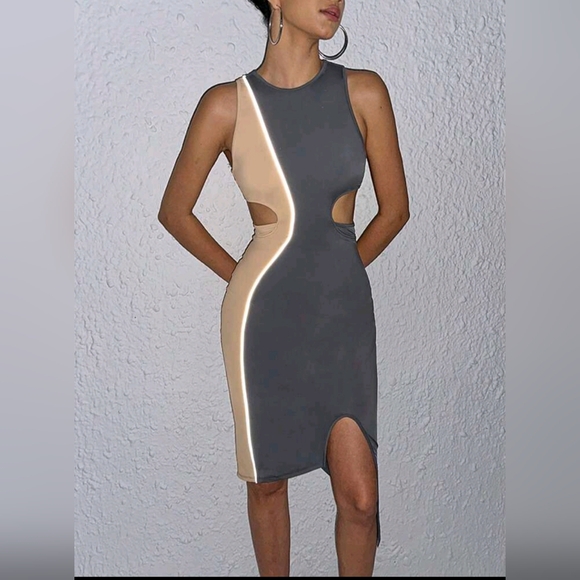 Shein Asymmetrical Sleeveless Dress with Hollow Out - Picture 4 of 9